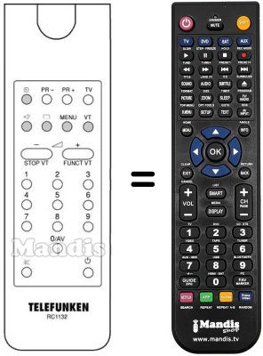 Télécommande équivalente REMCON931 Télécommande équivalente REMCON931