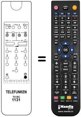 Télécommande équivalente REMCON611 Télécommande équivalente REMCON611
