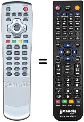 Télécommande équivalente REMCON873