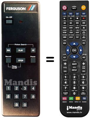 T&eacute;l&eacute;commande &eacute;quivalente Thorn FV10B