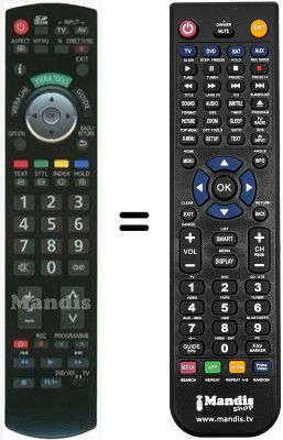 Replacement remote control Panasonic N2QAYB000420