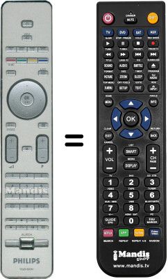 Télécommande équivalente Philips 42PFL9900D-10-TV Télécommande équivalente Philips 42PFL9900D-10-TV