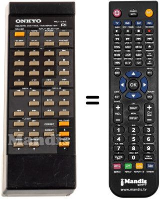 Replacement remote control RC174S