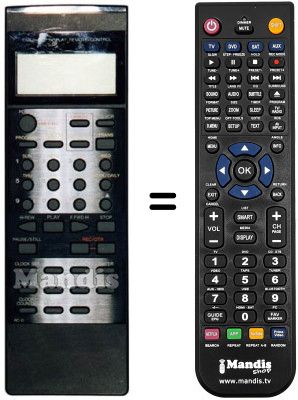 Télécommande équivalente Orion VH2491HS