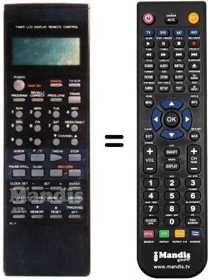 Télécommande équivalente RC-F