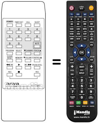 Replacement remote control RC-T2000