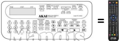Télécommande équivalente RC-V466A