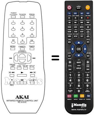 Télécommande équivalente RC-X101E