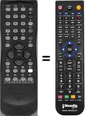 Télécommande équivalente RC1123702 / 00