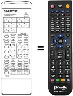 Replacement remote control RC13
