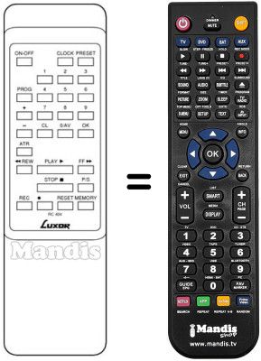Replacement remote control RC404