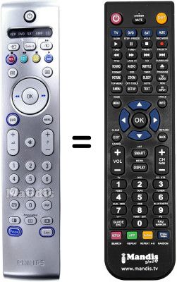 Télécommande équivalente Philips RC4303 / 01
