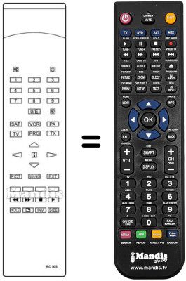 Replacement remote control RC505