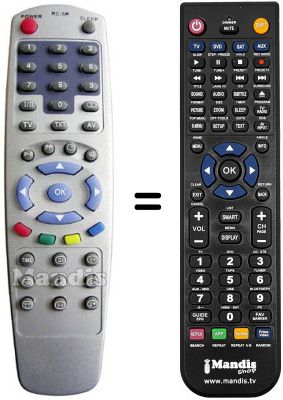 Télécommande équivalente RC5R