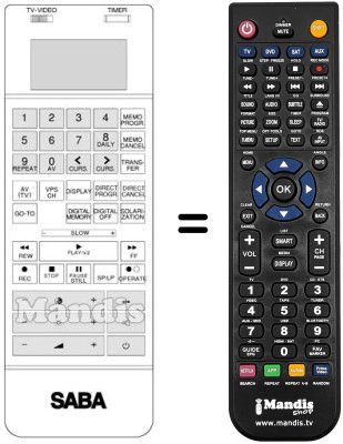 Replacement remote control RC8B20