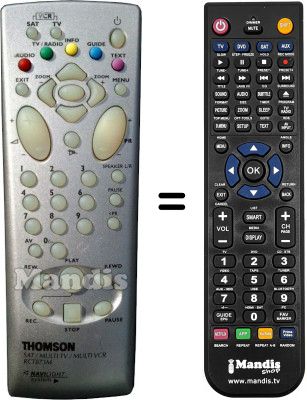 Télécommande équivalente RCT873M