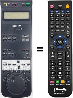 Télécommande équivalente RMT-V127
