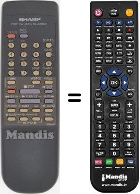 Télécommande équivalente RRMCG0009AJ