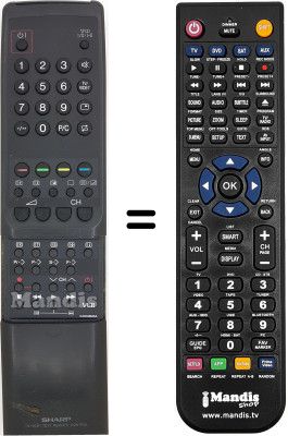 Télécommande équivalente Sharp RRMCG1023BMSA