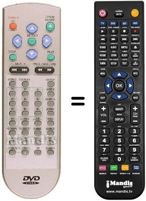Replacement remote control REMCON309 Replacement remote control REMCON309