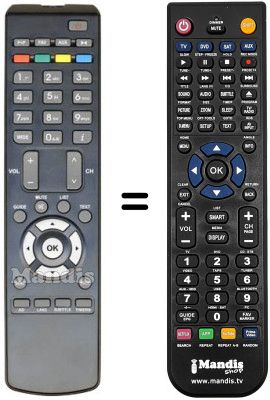 Télécommande équivalente REMCON1121 Télécommande équivalente REMCON1121
