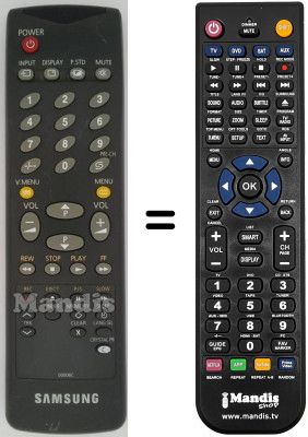 Télécommande équivalente AA59-00006C Télécommande équivalente AA59-00006C