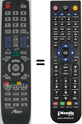Télécommande équivalente Samsung RMT-V5D Télécommande équivalente Samsung RMT-V5D