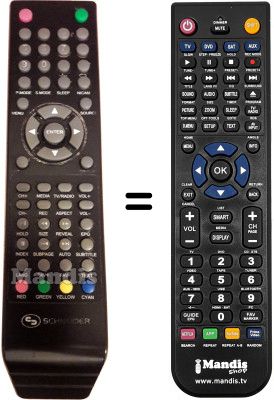 Replacement remote control SCHNEIDER ELIA2410 Replacement remote control SCHNEIDER ELIA2410