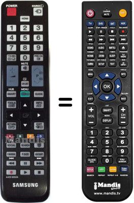 Télécommande équivalente Samsung LE22C450E1W/XZG Télécommande équivalente Samsung LE22C450E1W/XZG
