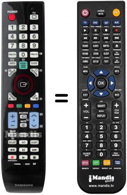Télécommande équivalente Samsung UE40B8090XW/XZG Télécommande équivalente Samsung UE40B8090XW/XZG