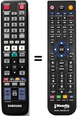 Replacement remote control Samsung BDC5300