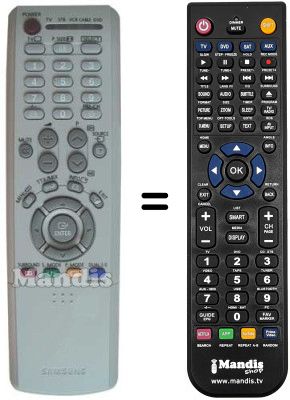 T&eacute;l&eacute;commande &eacute;quivalente Samsung BP5900062A