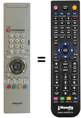 Télécommande équivalente Samsung AA5900266A Télécommande équivalente Samsung AA5900266A