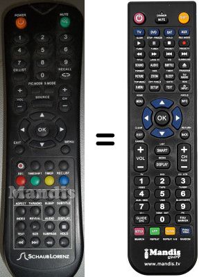 Télécommande équivalente Schaub Lorenz LD195-D13HB