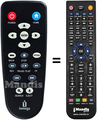 Replacement remote control Iomega ScreenplayMX2 HD