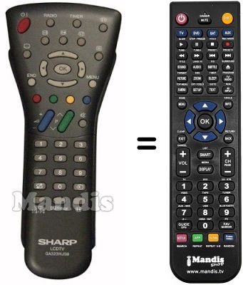 Replacement remote control GA323WJSB