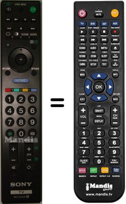 Replacement remote control RM-GA020