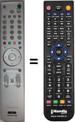 Replacement remote control Sony KLV-S19A10U
