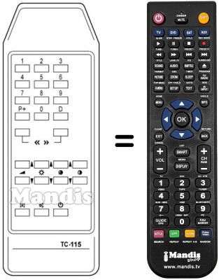 Replacement remote control Imperial TUCSON14C90