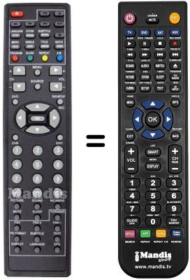 Replacement remote control LEIKER REMCON116