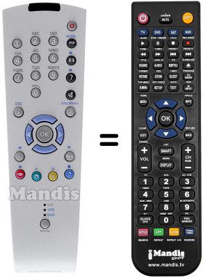 Télécommande équivalente Grundig M84-212-8 DOLBY Télécommande équivalente Grundig M84-212-8 DOLBY