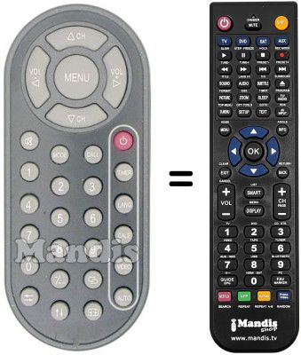 T&eacute;l&eacute;commande &eacute;quivalente REMCON990