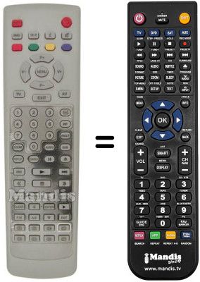 Télécommande équivalente REMCON237