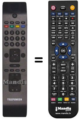 Replacement remote control Telefunken RC3902