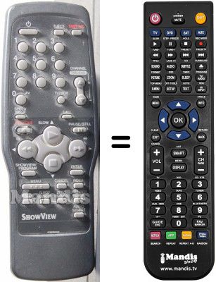 Replacement remote control Tevion MD9025