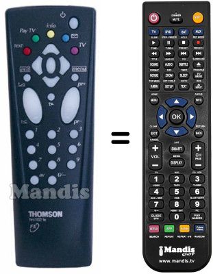 Replacement remote control Thomson 21MX130S Replacement remote control Thomson 21MX130S