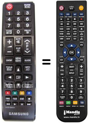 Télécommande équivalente Samsung REMCON088