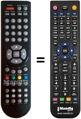 T&eacute;l&eacute;commande &eacute;quivalente United LED16X11