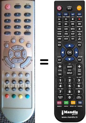 T&eacute;l&eacute;commande &eacute;quivalente Kenstar VDC1503LBD