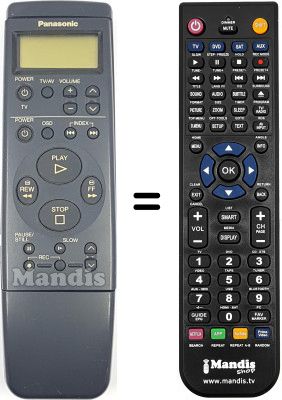Replacement remote control Panasonic VEQ1866